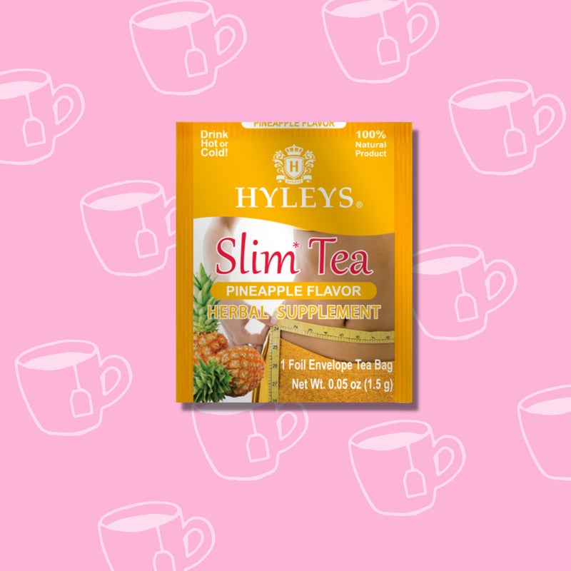 Hyleys Slim Tea Pineapple Flavor - Weight Loss Herbal Supplement Cleanse and Detox - 25 Tea Bags (1 Pack) - Image 4